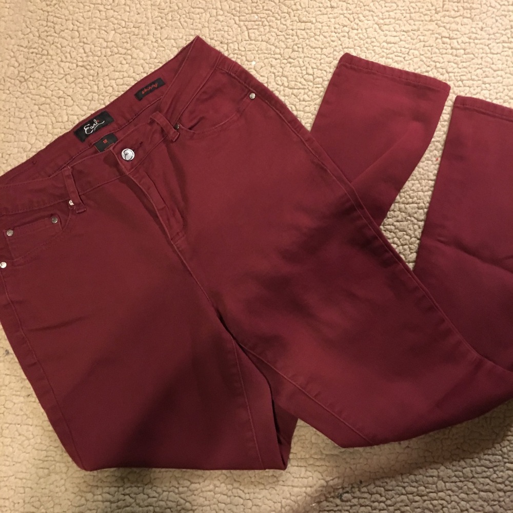 red jeans